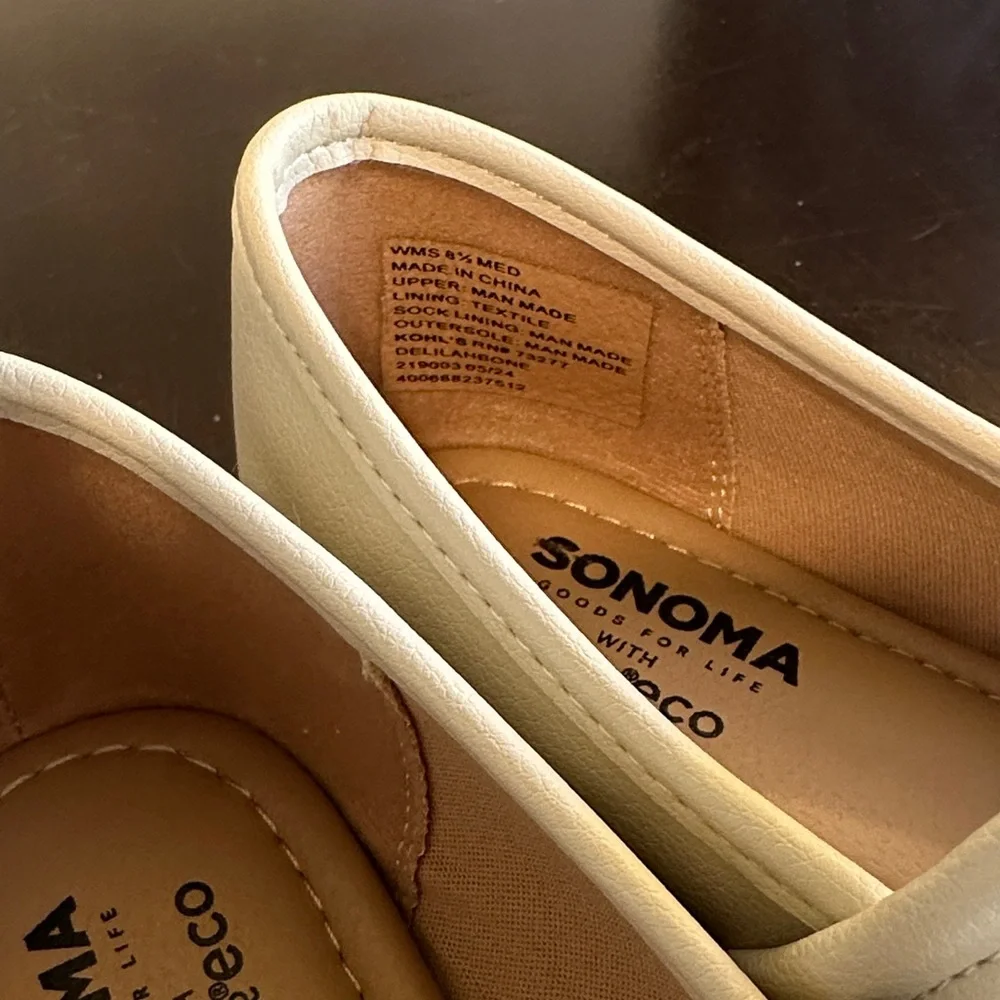 Sonoma Goods For Life® Delilah Women's Mary Jane Flats in Bone Women’s Size 8.5 - Picture 14 of 16